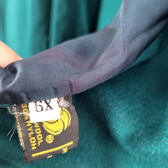Rothschild Girls Teal Coat with Black Collar Vintage Retro SZ 6X - Picture 8 of 10